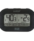 La Crosse dual-sensor wireless fridge/freezer thermometer with magnetic back, front view