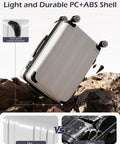 Durable Lightweight Carry On Luggage With PC Plus ABS Hard Shell, Dual Spinner Wheels, TSA Lock, And YKK Zipper For Easy Hassle Free Travel