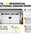Fits 7 foot Residential Sectional Garage Doors, visual guide for proper size confirmation for Solid Workhorse 7 Foot Overhead Garage Door Tune Up Kit.