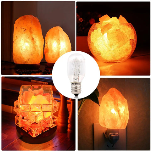 Replacement 15 Watt Dimmable E12 Salt Lamp Bulb Warm White 1.9 Inch Fit For Himalayan Salt Lamps And Candle Warmers With Long Lasting Performance Value Pack Of 12