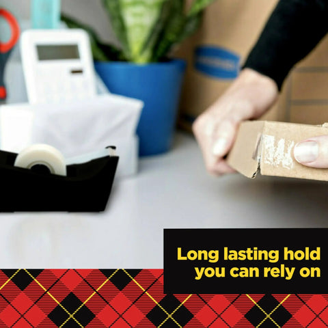 Crystal Clear Office Tape That Sticks Like A Pro, Three Quarters Inch Wide By One Thousand Inches Per Roll, sealing cardboard box