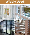 Complete 220 Piece Plantation Shutter Repair Toolkit Featuring Durable Steel Pins Bulk Louvers Staples Precision Washers And Heavy Springs For No Sweat Home Fixes in various window settings.