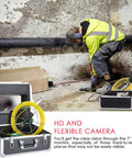 Built Tough No Sweat Wifi Inspection Camera With 7 Inch Lcd Screen Industrial Endoscope 22Mm Bore Scope inspecting pipes.