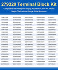 279320 terminal block kit compatibility chart for Whirlpool, Maytag, KitchenAid, Jenn-Air, Amana and other dryer models