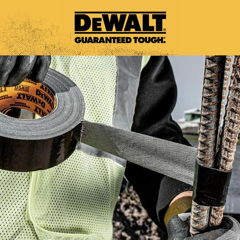 Person using Ultra Tough Duct Tape Heavy Duty All Weather Black 1.88 Inch By 30 Yard Rolls Pack Of 12 Aggressive Adhesive for repairs.