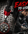 Rivet Nut Setter Kit For Cordless Drill M3 To M8 in use, demonstrating quick change blind riveter nut tool for automotive projects.