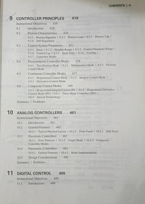 Table of contents from Ultimate Practical Guide To Process Control Instrumentation Technology For Engineers And Tech Pros Fourth Edition