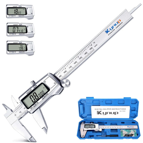 Digital Caliper With Large LCD Screen For Precise Measurements, Stainless Steel Vernier Micrometer Caliper, 6 Inch And 150 Mm