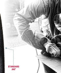 Worker using Ultra Thin 1mm Stainless Cutting Wheel For Precise Clean Cuts INOX Ultracut Pro Grade High-Performance 4-1/2 Inch Wheel