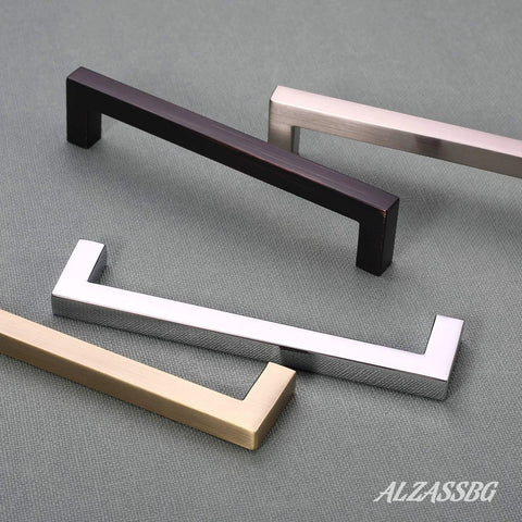 Polished Chrome Cabinet Pulls 5 Inch 127mm Hole Centers Solid Hardware For Cabinets Drawers Dressers Wardrobes Pull AL3041CP