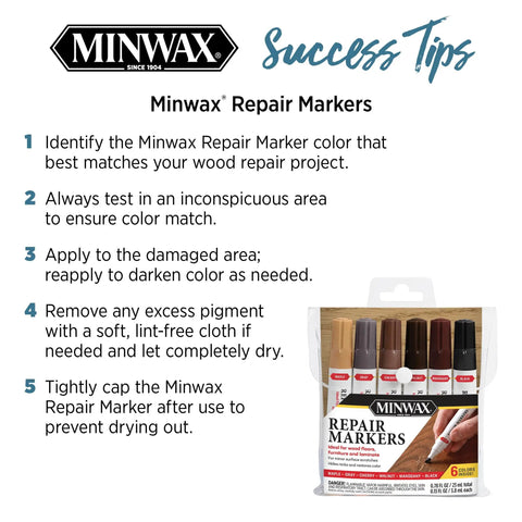 Slick No Fuss Scratch Repair Marker For Hardwood Floors And Furniture Hide Deep Nicks Scrapes On Cabinets Laminate Door Trim Restore That Like New Look With Simple Glide Application Total Weekend Warrior Pick, six assorted colors in a pack.