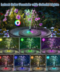 Upgrade Your Outdoor Oasis With A 2026 High Efficiency 3.5W Solar Bird Bath Fountain Pump Featuring 8 Color LED Lights