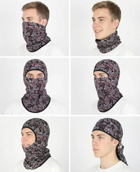 Flame Resistant Balaclava Face Mask For Welding Gear That Lasts Lightweight 5.5oz Cotton Arc Rated Helmet Liner Paisley Print