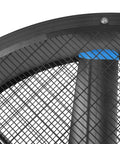 Close-up of the durable fan guard and metal frame of the 59 Inch Portable Industrial Fan, highlighting design details.