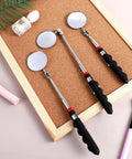 12 Pack Telescoping Inspection Mirrors Set With 29 Inch Extendable Handles, 360 Rotate Under Vehicle Mirrors displayed on a corkboard