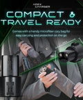 Gotta Love J1772 To Tesla Adapter Rock Solid Level 2 Portable Power Connector For Home Charging Wall Unit Easy Setup Fits Model 3 X Y S Sweet Daily Rig held in hand with microfiber carry bag.