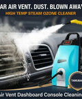 Heavy Duty Steam Rig Knocks Grease And Stuck On Dirt Right Off 2500W High Temp High Pressure Steam Washer cleaning car air vent.