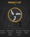 Product list of Heavy Duty 24 Inch Metal Drum Fan With 3 Speeds, High Velocity Floor Fan For Warehouse Workshop Factory And Basement