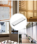 Tough As Nails Plantation Shutter Repair Staples Kit with durable louver tabs for vertical blinds on window frames.
