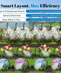 All In One One Fourth Inch Drip Irrigation Kit With Hundred Foot Tubing And Sixteen Adjustable Copper Nozzles misting garden