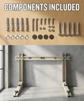Heavy Duty Mini Split Wall Mount Bracket That Really Holds 400Lb Galvanized Steel With Dual Anti Rust Coating components shown