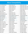 Image showing compatibility chart for Replacement Silicone Nose Pads For Oakley Sunglasses Socket 5.0 And 5.5 6 Pack Soft Durable Comfort Fit For Contrail Barrelhouse Crosshair 2.0 WireTap Whisker Dart Tightrope Sway Bar Extender And More.