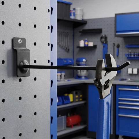 Heavy Duty Wall Mounted Storage Hooks For Slatwall And Garage Organization, Steel Shelf And Pegboard Rack Hooks, secure tool display