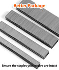 1000 Count 1 Inch Narrow Crown Staples 18 Gauge for Pneumatic and Electric Staple Guns in packaging