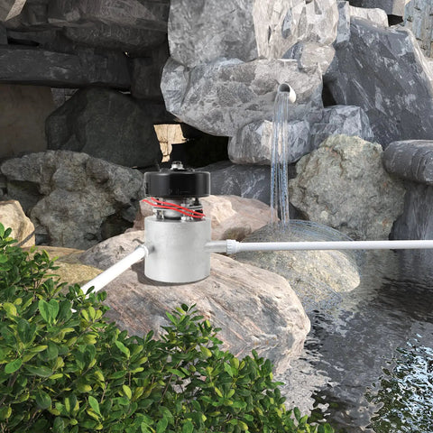 1000W Hydro Water Generator 220V Three Tube Turbine Hydroelectric Power System With Ballast and 50mm Inlet Fitting installed