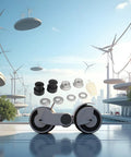 Front Lock Nut And Washer Kit For E Bike Hub Motor With 12mm Shaft Including Nut Cover And Axle All In One Front Wheel Axle Set For Electric Bicycle Secure Install And Smooth Ride components displayed.