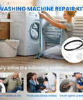 Ultimate Washing Machine Repair Kit With Clutch, Washer Spring And Drive Belts For GE And Hotpoint Models Replaces 4588013 AP6328256