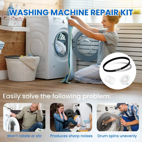 Ultimate Washing Machine Repair Kit With Clutch, Washer Spring And Drive Belts For GE And Hotpoint Models Replaces 4588013 AP6328256