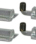 Heavy Duty Zinc Plated Steel Slam Lock Latch With Spring Loaded Square Plunger For Truck Toolboxes And Trailers Built Like A Tank Rock Solid One Hand Pack Of Four, showing four steel latches.