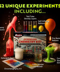 Epic Chemistry Set With 52 Hands On Experiments For Kids Aged 8 To 12 Volcano Lab Project colorful experiment display