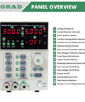 Beast Pro Grade Programmable Precision Power Supply 30V 5A DC Linear Regulated Benchtop Lab Grade with digital display panel