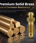Premium Solid Brass Brake And Coolant Bleeder Replacement Kit with high durability and corrosion resistance for cars and trucks.