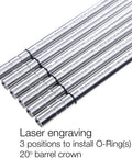 R Hop Upgrade Kit For Airsoft AEGs 6.03mm Tightbore Barrel With Modify Flat Hop Bucking And S Nub showing laser engraving