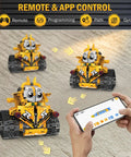 5 In 1 STEM Robot Kit For Kids Ages 8 To 16 With App And Remote Control, 269 Programmable Building Blocks For Boys And Girls