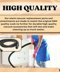 Replacement Vacuum Hose Extension For Upright And Stick Vacuums With A Long 10 Foot Reach And One And One Eighth Inch Adapter