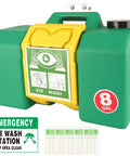 Heavy Duty Eight Gallon Portable Eyewash Station Osha Approved Wall Mount Eye Wash Irrigation Kit For Job Sites with clear instructions.