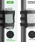 Go-To Golf Cart Speaker Mount With Adjustable Straps Bluetooth Wireless Holder For Yamaha EZGO Club Car Carts And ATV shown with non-slip strap material comparison.