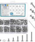 Ultimate M2 Screws And Nuts Kit With Hex Socket Button Head Cap Screws Bolts And Machine Screws Set, Hex Socket Screw Kit Including Wrench