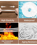 High elasticity and waterproof features of No-Nonsense White Foam Rubber Backer Rod For Concrete Expansion Joints And Crack Filling.