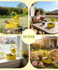 Solar Powered Outdoor Water Fountain With Battery Backup For Garden Bird Bath Yard Decor, Premium Metal Water Feature