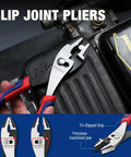 8 Inch Slip Joint Pliers With Large Soft Grip And Rust Prevention Finish used for automotive repair