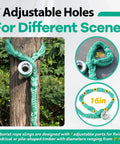 Heavy Duty Tree Rigging Rope Ring Sling Three Quarter Inch By Six Feet With Aluminum Ring Quick Setup on tree