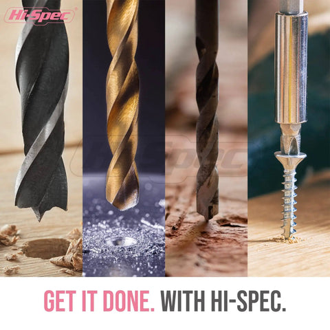 Drill bits and screws ideal for use with Pink Cordless Drill Set 18V With 18Nm Torque And 550 RPM for diverse materials
