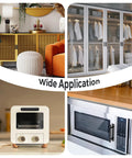 4 Pack Adhesive Cabinet Handles Peel and Stick Black Pull Handles for Kitchen Cabinets Cupboards Drawers Closets 5.83 Inch Length