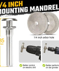 1/4 inch mounting mandrel for Tough As Nails Diamond Bench Grinding Wheel For Die Grinders Hella Sharp for tools.