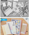 Must Have 18 Pack Mesh Pouches In 8 Sizes And Nine Colors Waterproof Zipper Bags for organizing office supplies and documents